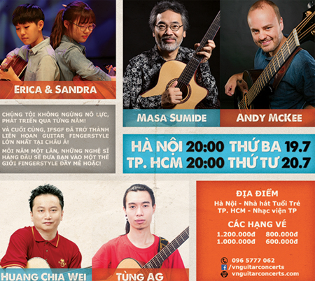 Poster cho Lễ hội Guitar quốc tế tại Việt Nam.
